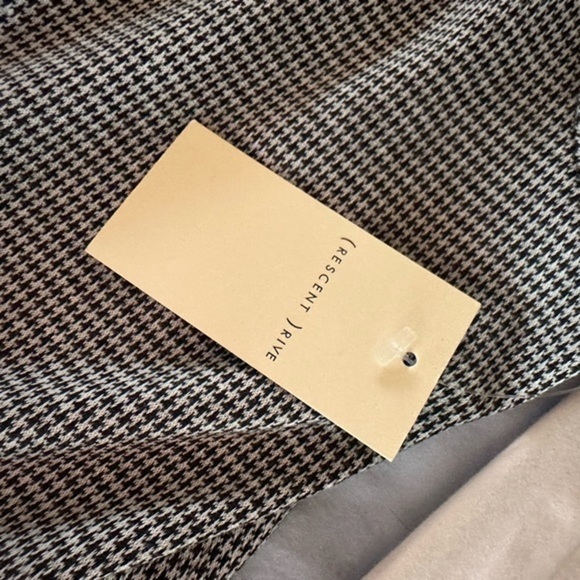 Crescent Drive black‎ & white check/ houndstooth duster/ trenchcoat. NWT - Picture 9 of 12